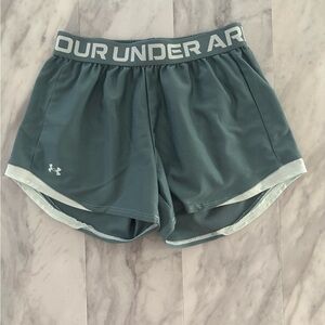 Under Armour Gray Athletic Shorts Lightweight Moisture-Wicking